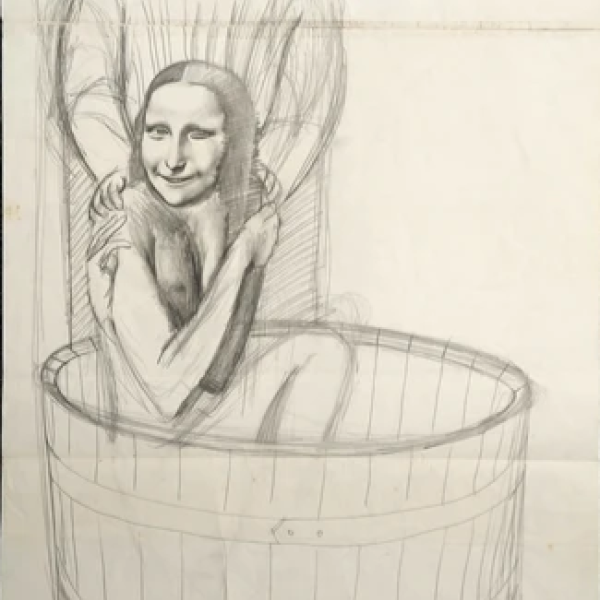 Motschnig -Yang Franz, Mona Lisa im Bade, 1973